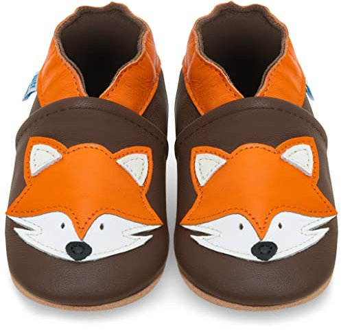 Juicy Bumbles Lauflernschuhe - Krabbelschuhe - Babyhausschuhe - Fuchs - 18-24 Monate (Größe 24/25)