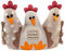 AVENUELAFAYETTE Cale Porte Bloque Porte Poule Home Sweet Home en Tissu