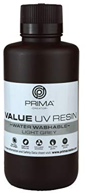 Value wasserwaschbares UV Resin Hellgrau PrimaCreator