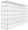 GABIONA Gabione tipo 3 rettangolare, larghezza maglie 5 x 10 cm, profondità 20 cm, gabbione 100 x 60 x 20 cm (lunghezza x altezza x profondità), anello a C