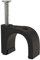 Round Cable Clips 12mm - Pack of 100 (Black)
