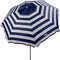 Aktive 62225 - Sombrilla de playa, 220 cm, sombrilla resistente al viento, techo de ventilación, mástil 28-32 mm, protección UV 50, Diseño a rayas marineras, Incluye bolsa de almacenamiento