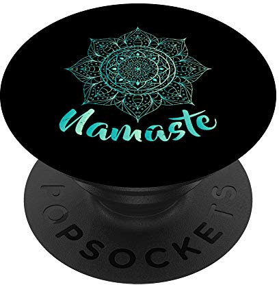 Namaste – Lotusblume – Spiritueller Yoga Om PopSockets mit austauschbarem PopGrip