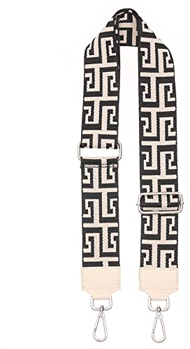 Zwillingsherz Taschengurt gemustert - Austauschbares verstellbares Gurtband zum Umhängen für Damen Frauen Mädchen – Crossbag Schultertasche Bauchtasche Geldbörse Umhängetasche