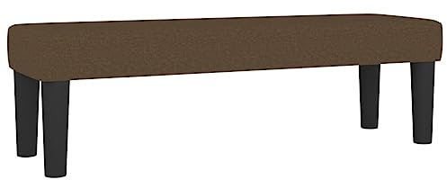 VidaXL Ottoman Banquette Rembourrée de Lit et d'Entrée - Chambre à Coucher, Salon, Couloir Intérieur - Marron Foncé 100x30x30 cm Tissu