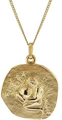 trendor Wassermann Sternzeichen Ø 20 mm mit 333/8K Herren-Goldkette 41960-02-50 50 cm