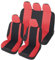 Auto Accessori Lupex - Copri sedili Auto Universali LS10 | Colore Rosso | Set Anteriori e Posteriori | Poliestere | No Suv