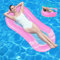 yumcute Aufblasbare Wasserhängematte Erwachsene - Rosa Faltbares Luftmatratze Pool Wasser Hängematte Lounge Sessel Spielzeug mit Netz Schwimmbett Schwimmmatratze Schwimmbad Strand Wasserspielzeug