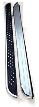 Voiture Jupes latérales 2 pièces marchepieds latéraux de marchepied Gauche Droite pour Jeep pour Boussole 2017-2020 escaliers latéraux de pédale de Voiture Jupes latérales Marche