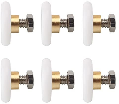 6 Piezas Rodillo Para Puerta De Ducha，Ruedas de Los Corredores，para Puertas Correderas para Puerta Corredera De Cristal Baño.