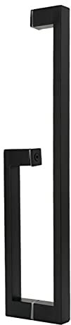 AYVADA Ensembles de poignée de porte en verre de douche Poignées de porte de salle de bain pour intérieur/extérieur Convient pour les cabines de douche en acier inoxydable (taille : 185 mm + 385 mm
