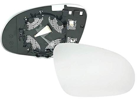 HZ-DESIGN Spiegelglas für Außenspiegel Glas rechts beheizbar kompatibel mit Golf 5 V, Golf Plus, Sharan 2