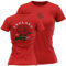 England Womens Rugby T Shirt Ladies English 1871 England Rose Badge Tee, M, Red