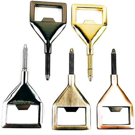 Kahdsvby Lot de 20 décapsuleurs vierges DIY Décapsuleur de bière en alliage de zinc Ouvre-bouteille plat Inserts Ouvre-bière Matériel durable