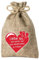 24 Adventskalender Säckchen (10 x 15 cm) aus Jute mit 24 Liebe ist ...-Sprüchen (für Erwachsene Männer & Frauen geeignet) - Adventskalender zum Befüllen von Adventino (ohne Kokosschnur)