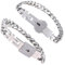 Holibanna Armband Mit Schloss Und Schlüssel Edelstahl Passende Armbänder Schlüsselschloss Anhänger Armband Kette Armreif Schmuck Geschenk Für Valentinstag Jahrestag Geburtstag Ehefrau