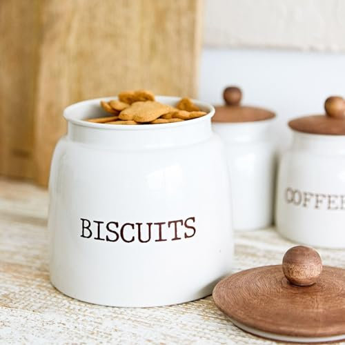 HOMLA Conti Behälter für Kekse Behälter Vorratsbehälter Aufbewahrungsbehälter 16x16 cm