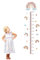 Kinder Messlatte Baby Messlatte Höhe Diagramm Größenmesser Kinder und Baby 3D Regenbogen Höhenmesser Kinder Messleiste Wandtattoo Wanddeko Wandbild wandaufkleber für Kindergarten Kinderzimmer 180cm,A