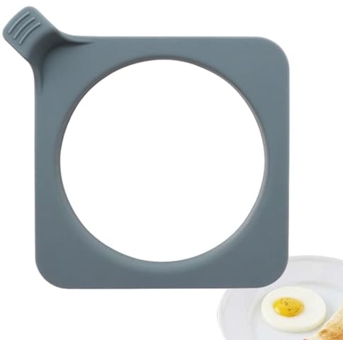 Quzente Silicone Egg Ring Tray | Silicone Egg Ring Heat Resistant,Detachable Griddle Egg Rings, Portable Egg Rounds for Sandwiches, Cooking, Pancake