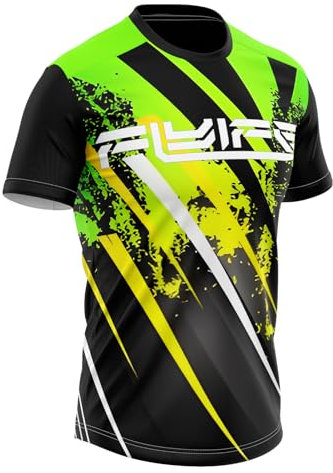 Herren Mountainbike MTB Top Kurzarm,MTB Mountainbike 100% Hochwertiges Polyestergewebe,Atmungsaktives Material, Schnell Trocknend, Antibakteriell (P2,XXL)