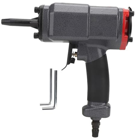 ZAWELIYO Pistolet à clous extracteur de clous pneumatique, Outil D'extraction de Clous cloueuse pneumatique, Professionnel avec Gâchette de Protection de sécurité pour recycler et enlever les ongles