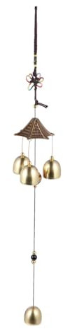 VINTORKY 2stücke Windspiel Aus Kupferlegierung Hängende Glocken Für Tür Und Wohnraumdekoration Einlagiger Stil Für Garten Und Zuhause Sorgt Für Gute Stimmung Und Farbtupfer