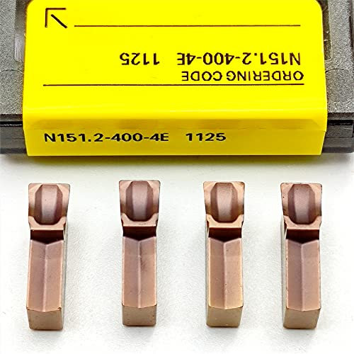 10 stücke Edelstahl Externe N151.2-300-4E 1025 1125 Cutter Hartmetall Einsätze Typ Fräsen Drehmaschine CNC Werkzeug Legierung Drehen(N151.2-300-4E 1025)