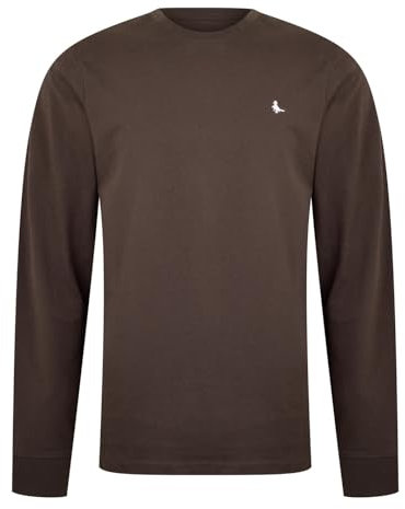 Jack Wills Mens Sandalseford Long Sleeve T-Shirt Tee Top Cocoa M