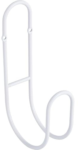 Lunhoo Gartenschlauchhalter, Wandhalterung, Wasserschlauchaufhänger, hängendes Aufbewahrungsregal für Gartenschläuche, Seile, Außenhof (weiß)