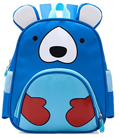 Child Backpack Leash Kindergarten Backpack Children Backpack Animals Frog Tiger Bear Small Birds 45l Backpack (C, One Size)