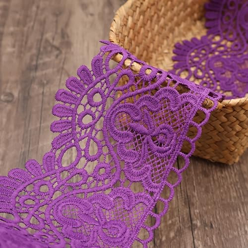 Venedig Spitzenbordüre, 6 Meter breit, Spitzenband, Krone, bestickt, zum Nähen, Basteln, Hochzeitskleid, Verzierung, Heimdekoration
