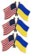 VALICLUD 3 Stücke Usa Flagge Anstecknadel Brosche Metall Nationalen Flagge Pin Brosche