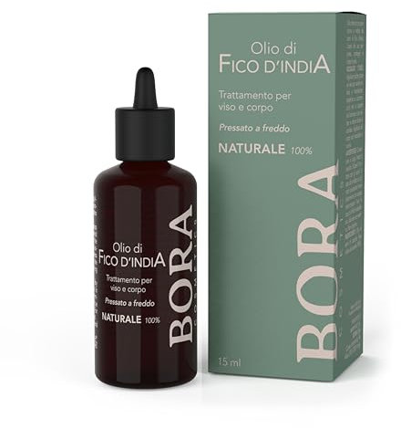 Olio Di Fico D'India Puro 100% - 15ml – Trattamento Naturale Per Viso E Corpo – 100% Olio Di Semi Di Fico D'India Biologico Pressato A Freddo – 15ml