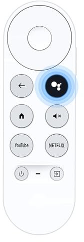 Replacement Voice Remote for Google Chromecast 4k Snow TV,Remote Control for Google TV HD/4K,GA01919-US GA01920-US(Remote Control Only)