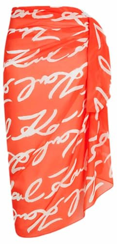 KARL LAGERFELD Damen Karl Signature All Over Print Pareo