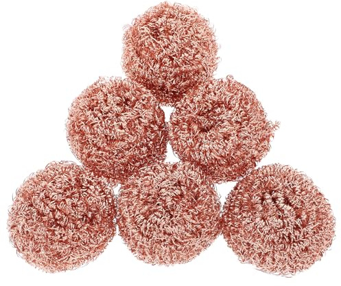Yardenfun 6 pièces Lot de Boules Cuivre Nettoyeur Pointe Soudure Éponge Décapante pour Pannes Souder Nettoyage pour Qualité Soudage