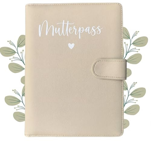 Mutterpasshülle für Deutschen Mutterpass, Mutterpass-Schutzhülle zur Aufbewahrung von Impfpass, Ultraschallbild usw, Geschenk für Schwangere und zukunftige Mütter