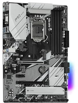 Placa Madre Placa Base Fit For ASRock B460 PRO4 Compatible con CPU 10900K, 10100F, 10600KF, 10400KF, 10700k, G6400, G5900, 4xDDR4, M.2, HDMI, ATX, LGA 1200