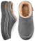 Zigzagger Men's Moccasin Slippers Indoor/Outdoor Fluffy House Shoes Memory Foam Slip On for Men, Dark Grey, 6/7 UK