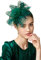 BABEYOND Fascinators Hüte Damen Schleier Stirnband und Einer Gegabelten Clip Tea Party Kopfbedeckung(Dunkelgrün)