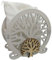 8 PZ Albero della vita Legno 7 cm con Sacchetto Portaconfetti Comunione Cresima BOMBONIERA