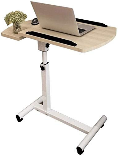 Verstellbare Schreibtische Winkel und höhenverstellbarem Rolltisch Schreibtisch Laptop Notebookhalterung, Schwenkbarer Tisch Schreibtisch Sofa/Bett Beistelltisch Krankenhaus Tisch, 66.5-96.5cm Überb