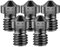 SIMAX3D [3D Drucker Düse Set](5PCS*0,4mm), E3D V6 gehärteter Stahl Hochtemperatur Nozzle, kompatibel mit Prusa i3,Anycubic i3 mega All Metal Hot End