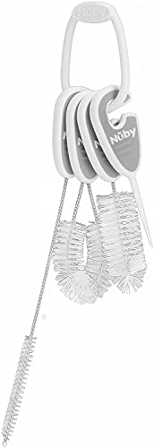 Nuby - Reinigungsset für Flaschen und Trinkbecher, White