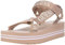 GUESS Femme Avin Sandale cale, Rose Gold, 42 EU