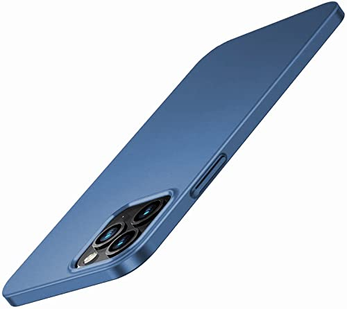 Sitthyw iPhone 12 Pro Max Hülle Ultradünne Handyhülle Mattem Finish Slim Case with Kratzfest Schutz Back Hard PC Cover Abdeckung Hardcase für iPhone 12 Pro Max 6,7 Zoll - Saphirblau