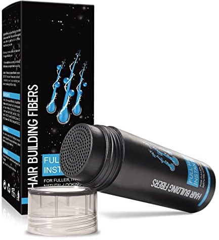 Hair Fibres Dark Brown, Hair Fibers For Men Professional Quality Fibre Hair Powder Spray Hair Building Fibers Hair Loss Concealer for Men and Women for Bald Spots & Thinning Hair (Dark Brown)