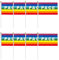 Bandiera della Mini Pace 50/100 Pezzi, Bandiere Arcobaleno Resistenti, Bandiera della Pace del Poliestere, Stampa Fronte-Retro E Solido Liscio, per Festival Festa Parata Par