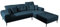 Mirjan24 Ecksofa Dretos mit Einstellbare Kopfstützen, Couchgarnitur Sofagarnitur Wohnlandschaft Lounge Sofa Couch Eckcouch Polsterecke (Seite: Rechts, Samoa 7)