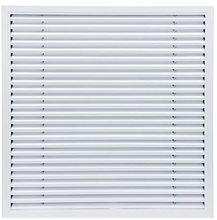Liveinu Rejilla de Ventilación Cubierta de Ventilación de aire Cubierta de Rejilla de Ventilación de aire Rejillas de Ventilación de Armario para Ventilación de Armario 60x60cm Blanco